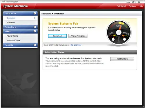 System Mechanic Professional 8.0.3.2