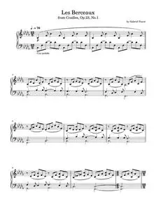 Les Berceaux (from Cradles, Op.23, No.1) - Gabriel Fauré (Piano Solo)