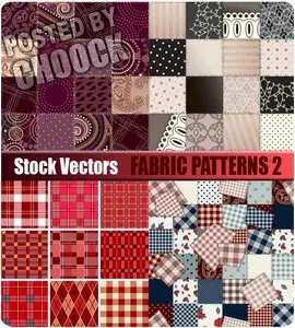 Fabric patterns 2 - Stock Vector