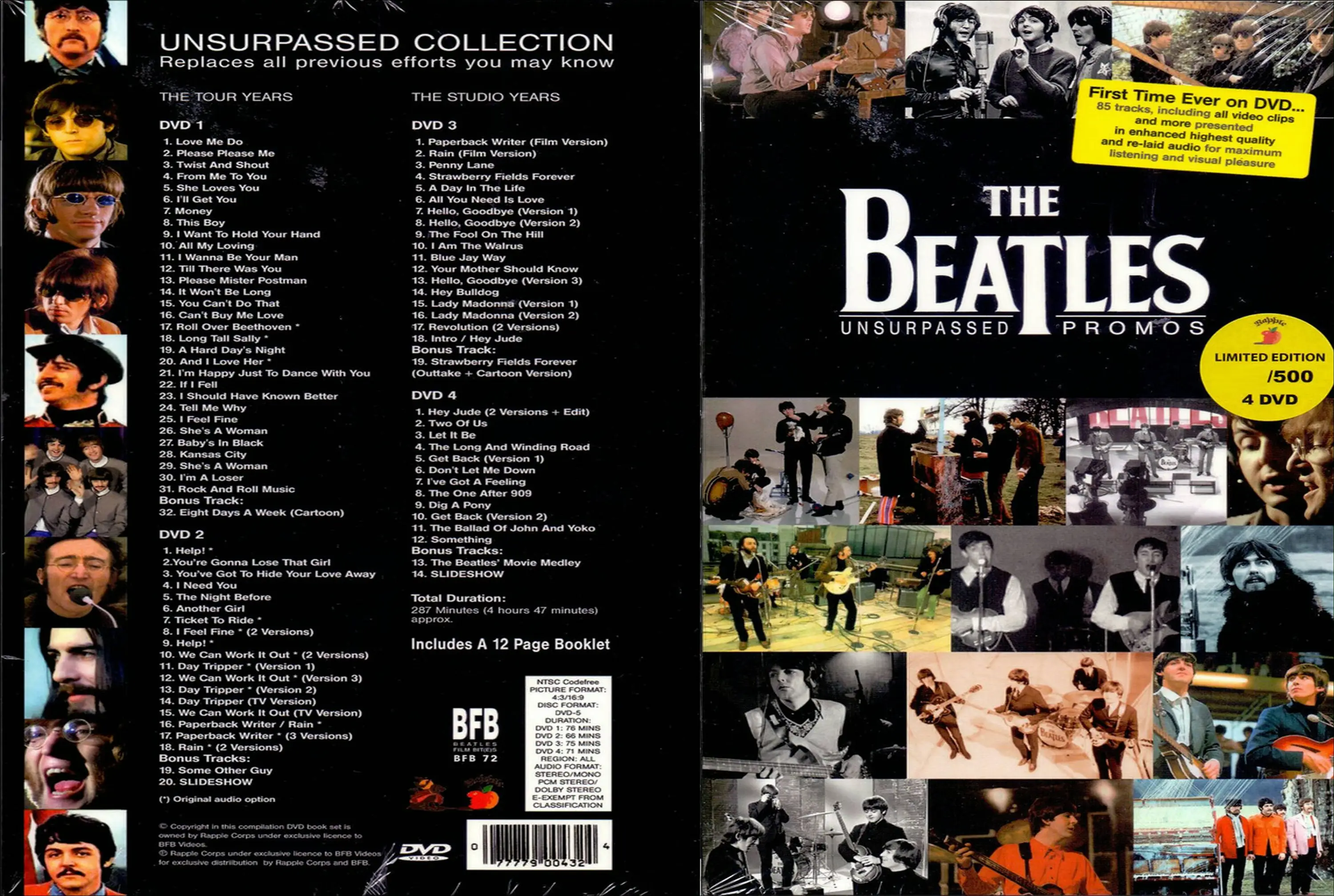 The Beatles Unsurpassed Promos 11 4 X Dvd 5 Avaxhome
