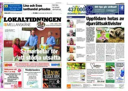 Lokaltidningen Mellanskåne – 28 april 2018