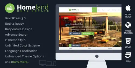 Homeland - Themeforest Responsive Real Estate WP Theme
