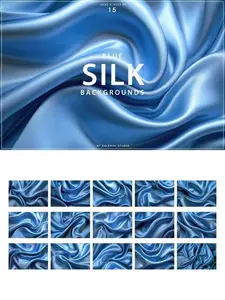 Blue Silk Backgrounds FUDMBMP