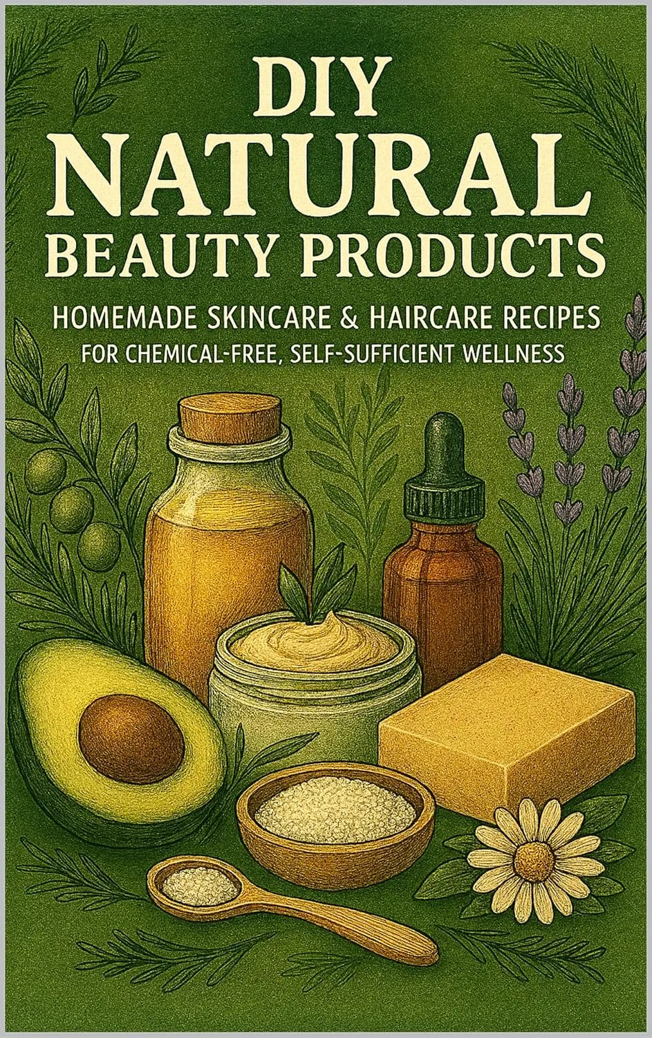 DIY Natural Beauty Products: Homemade Skincare & Haircare Recipes for Chemical-Free, Self-Sufficient Wellness