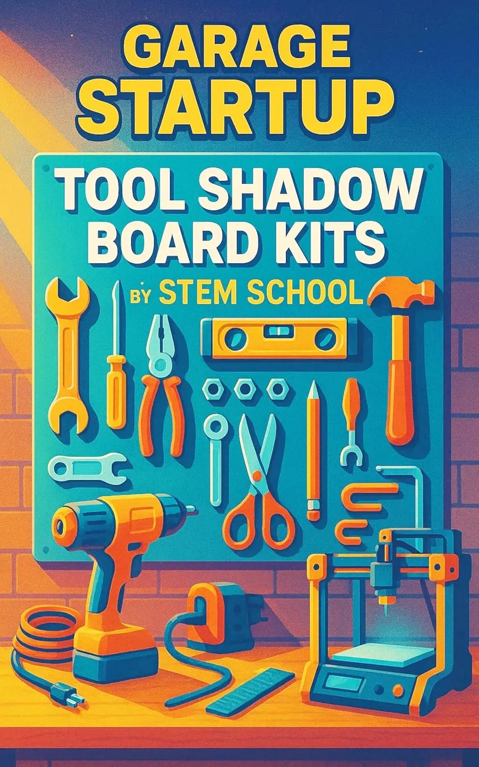 Garage Startup Tool Shadow Board Kits: Ready-to-Install Board with Custom Outlines