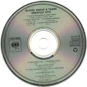 Blood, Sweat & Tears - Greatest Hits (1972) {1990 Columbia House Club}
