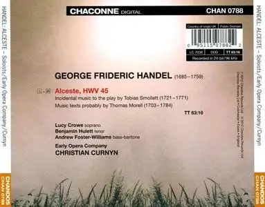 Christian Curnyn, Early Opera Company - George Frideric Handel: Alceste (2012)