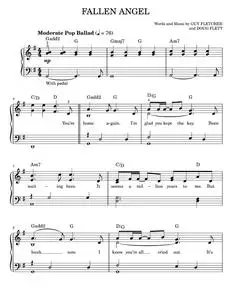 Fallen Angel - Guy Fletcher, The Four Seasons (Easy Piano)