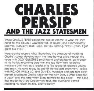 Charlie Persip - Charles Persip and The Jazz Statesmen (1960) {Bethlehem 20-30192 rel 1994}