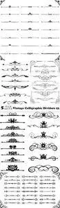 Vectors - Vintage Calligraphic Dividers 23