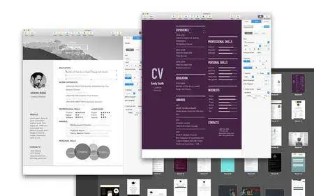 Resume Templates for Pages 2016 v2.0 Mac OS X