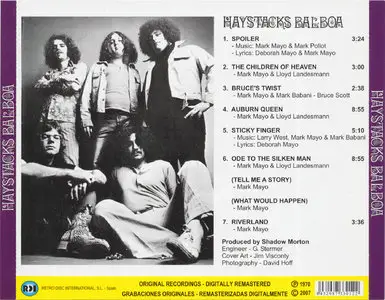 Haystacks Balboa - Detoxified (1970) [Reissue 2007]
