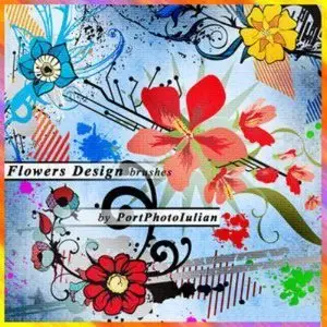 Flower Designs Photoshop Brushes