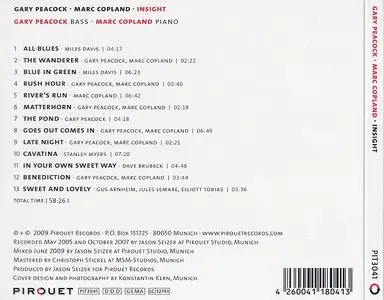 Gary Peacock / Marc Copland - Insight (2009) {Pirouet}
