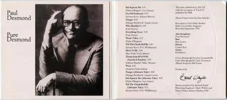 Paul Desmond - Pure Desmond (1974) {CTI Masterworks Jazz 88697 80378 2 rel 2011}
