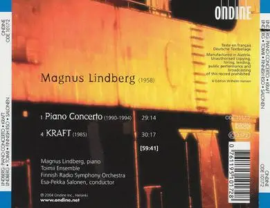 Esa-Pekka Salonen, Finnish Radio Symphony Orchestra - Magnus Lindberg: Piano Concerto; Kraft (2004)