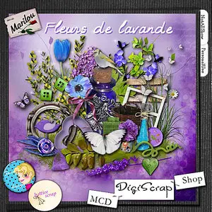 Scrap Kit: Fleurs de Lavande