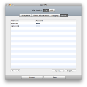 EasyVPN v1.6 Mac OS X
