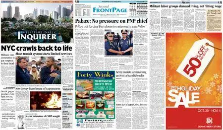 Philippine Daily Inquirer – November 02, 2012