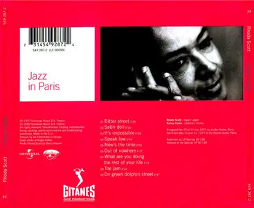 Rhoda Scott + Kenny Clarke – Jazz In Paris (1977)(Gitanes – 24-Bit Remaster)