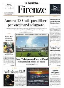 la Repubblica Firenze - 7 Agosto 2021
