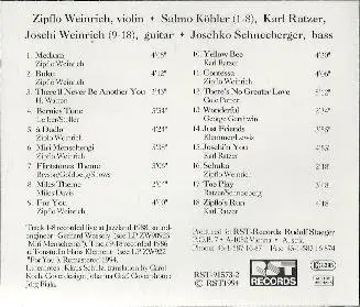Zipflo Weinrich - Quartet (1986-1988)