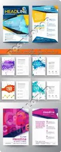 Brochure and flyer layout vector 19