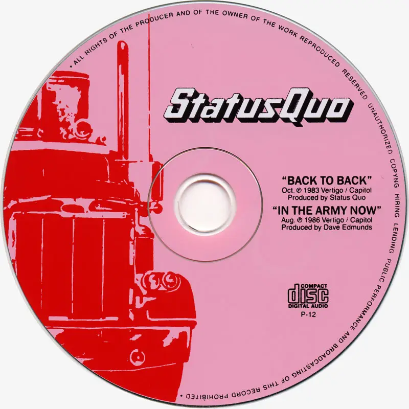 Статус кво mp3 все песни. Status Quo back to back. Status Quo логотип. 1983 - Back to back. Status Quo (1986).