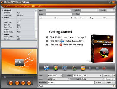 3herosoft DVD Ripper Platinum 3.2.9.0918
