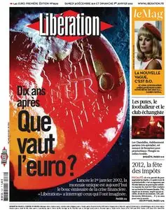 Libération du Samedi 31 Décembre 2011 et Dimanche 1er Janvier 2012