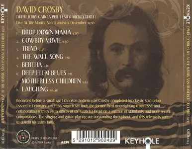 David Crosby - Live At The Matrix, December 1970 (2014)