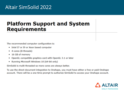 Altair SimSolid 2022.2.0