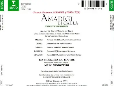 George Frideric Händel - Amadigi Di Gaula (Highlights)