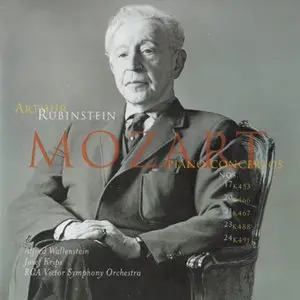Mozart: Piano concertos Nos. 17, 20, 21, 23, 24 - Rubinstein; RCA Victor Symphony Orchestra; Krips; Wallenstein
