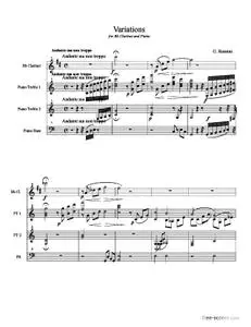 Variations pour clarinette en sib et piano
