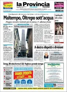 LA PROVINCIA PAVESE 20  FEBBRAIO 2010