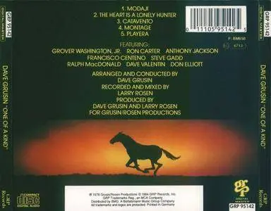 Dave Grusin - One Of A Kind (1978) {GRP}