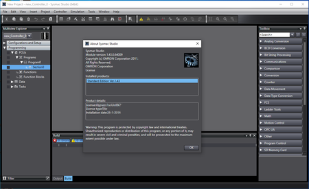 OMRON Sysmac Studio 1.43