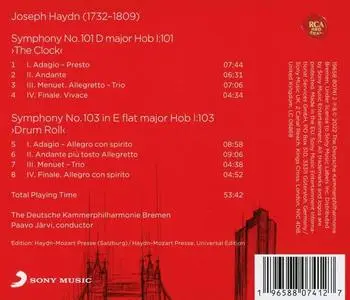 Paavo Järvi, The Deutsche Kammerphilharmonie Bremen - Joseph Haydn: London Symphonies Nos. 101 & 103 (2022)