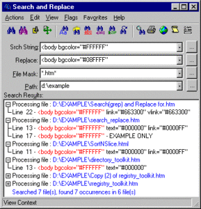 Search and Replace 6.2 FOSI