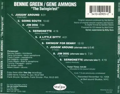 Bennie Green and Gene Ammons - The Swingin'est (1958) {Vee-Jay NVJ2-905 rel 1993}