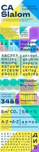 CA Slalom font family