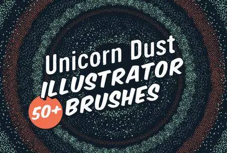 CreativeMarket - Unicorn Dust Illustrator Brushes