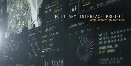 HUD Military Interface Project - Project for After Effects (VideoHive)