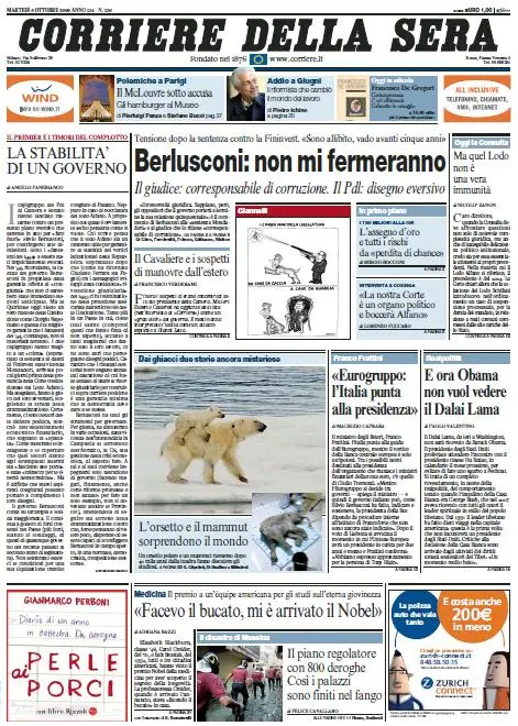 Il Corriere della Sera (06-10-09)