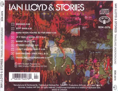 Ian Lloyd & Stories - Traveling Underground (1973) Re-up
