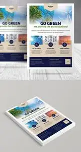 Clean and Green Energy Flyer Template 755810353