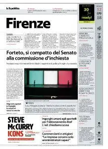 la Repubblica Firenze - 12 Settembre 2018