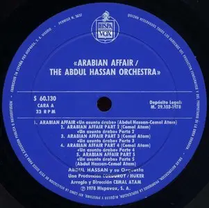 The Abdul Hassan Orchestra - Arabian Affair (Hispavox 1978) 24-bit/96kHz Vinyl Rip