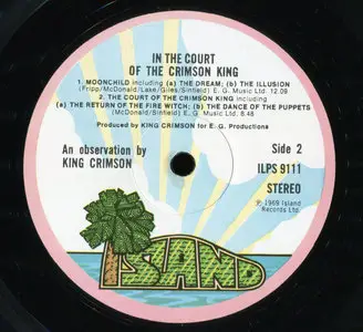 King Crimson ‎– In The Court Of The Crimson King {UK Repress, 1970} vinyl rip 24/96